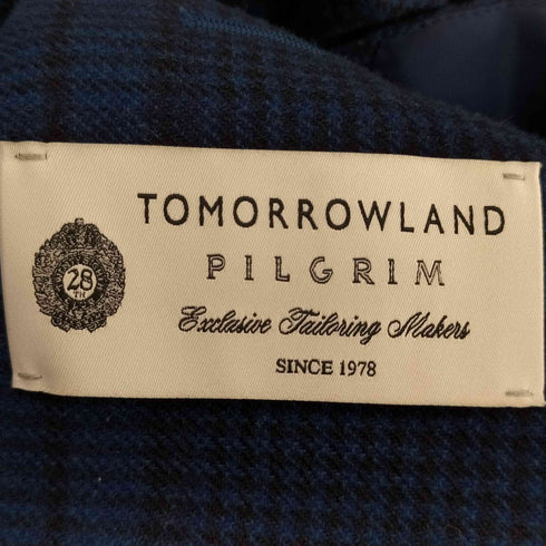 トゥモローランド TOMORROWLAND TROFEO CASHMERE グレンチェックテーラードジャケット メンズ JPN:44
